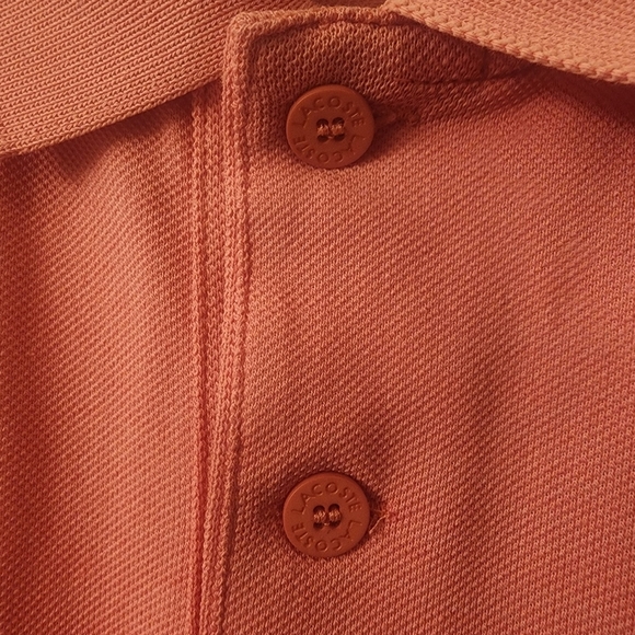 Lacoste Sport Pink Golf Polo Shirt Rubber Crocodile Mens Sz Medium - Picture 7 of 15